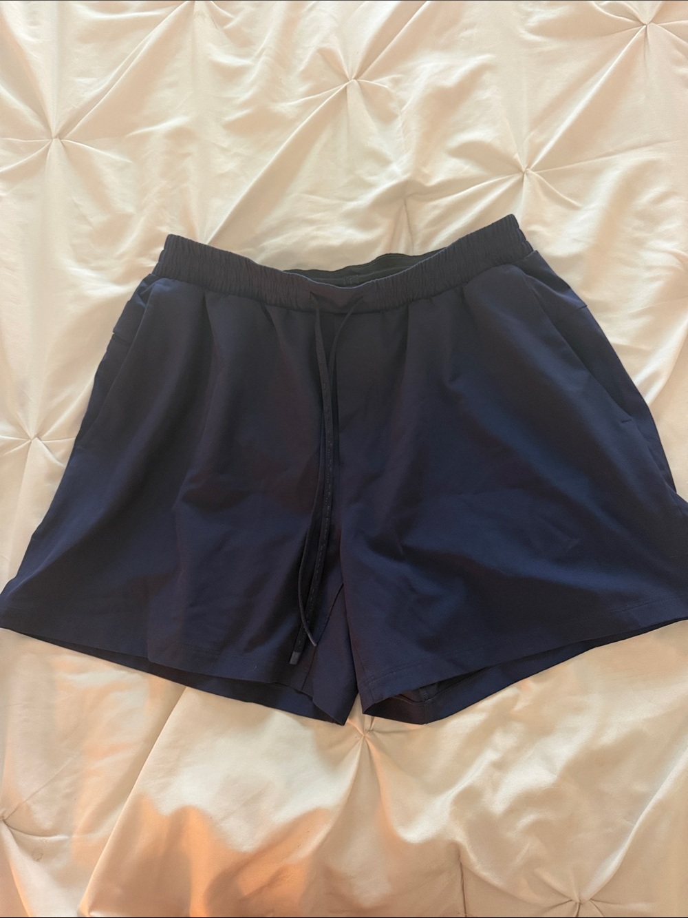 lululemon athletica Men's Navy Drawstring Athletic Shorts